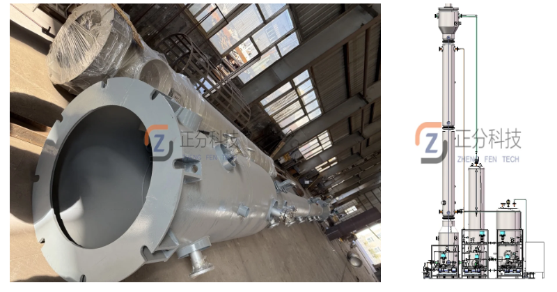 陕西化工企业选用江苏正分工业萃取塔 破解高盐高有机废水处理难