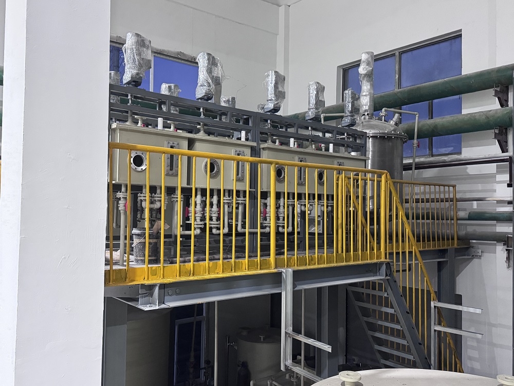 江苏正分科技有限公司辽宁铼回收萃取槽EPC项目竣工案例